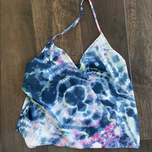 Bloomingdales low back halter top by Aqua